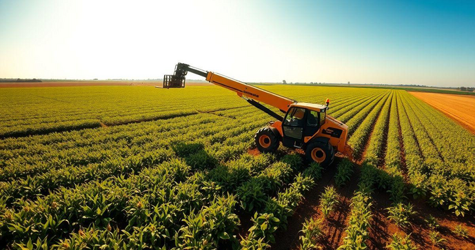 Manipulador Telescópico na Agricultura